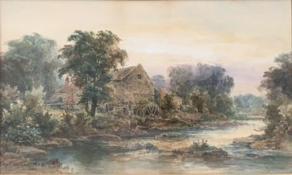 Original Watercolour Painting “Cothesham Mill Durham” Malcolm Crouse (British 19th20th Century) 1