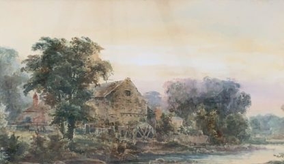 Original Watercolour Painting “Cothesham Mill Durham” Malcolm Crouse (British 19th20th Century) 4
