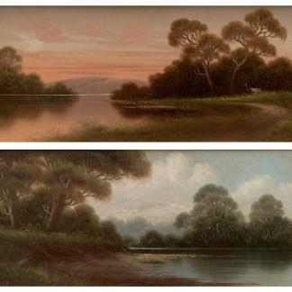 'Victoria River landscapes' (Untitled) William Lindley (19th 20th Century Australian) 2