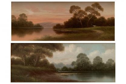 'Victoria River landscapes' (Untitled) William Lindley (19th 20th Century Australian) 2