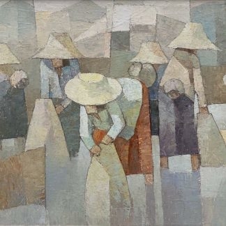 “workers In The Field” By An Unknown Artist (asian School) 1