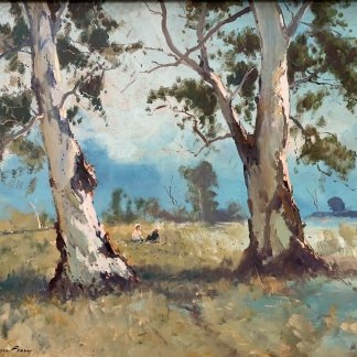 “Outback Landscape” (untitled) By Wykeham Perry (Australian 1936-) 1