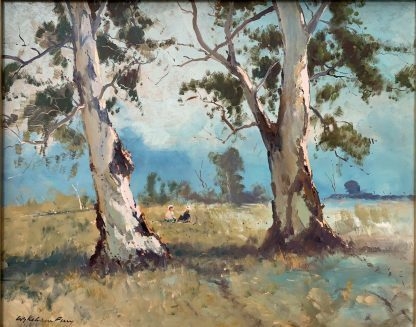 “Outback Landscape” (untitled) By Wykeham Perry (Australian 1936-) 1