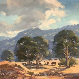 “Untitled Cattle at Dam” John Duncan Firth (EnglandAustralian 1936-2017) 1