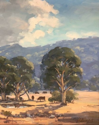 “Untitled Cattle at Dam” John Duncan Firth (EnglandAustralian 1936-2017) 6