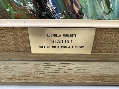 Original Oil Painting By Ludmilla Meilerts (Australian 1908-1997) “Gladioli” 10
