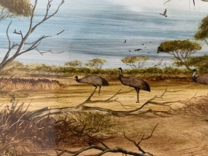 “Emu Parade” “Outback Wild” Robert Taylor (Scotland, New Zealand 1945-97) 8