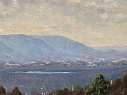 “View of Silvan Dam from Kalorama” Oil Painting By Richard Goulder 6