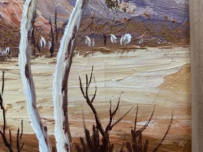 “Desert Billabong” Untitled Oil Painting By Henk Guth 4