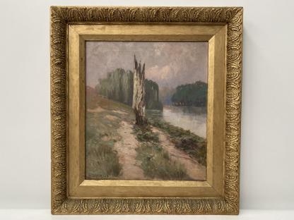 “The Stump” Untitled Oil Painting By William Delafield Cook Senior 2