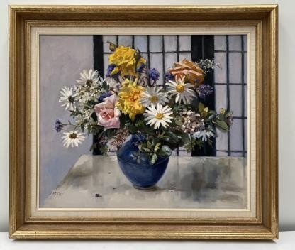 “Fresh Flowers” Still Life Oil Painting Judith Perrey (Australian 1927-2016) 2