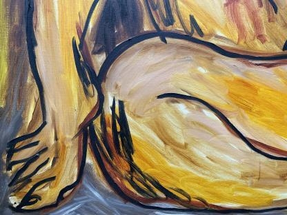 “Female Nude” Untitled Oil Painting By John De Burgh Percival (Australian 1923-2000) 12