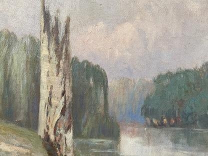 “The Stump” Untitled Oil Painting By William Delafield Cook Senior 12