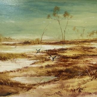 “Nesting Grounds” Oil Painting By William Hunter JNR (Australian 1919-2007)