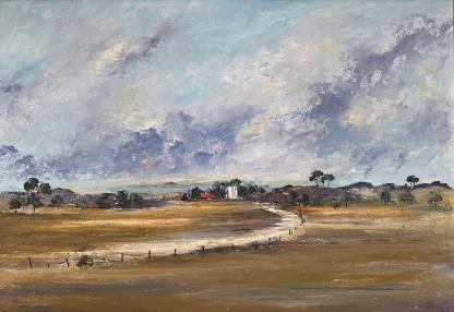 “Country Homestead” Untitled Oil Painting By John Simpson