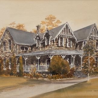 “Hunter Point House” Watercolour Painting By Lynne Deans (Australian)