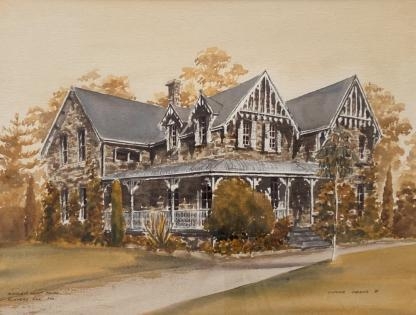 “Hunter Point House” Watercolour Painting By Lynne Deans (Australian)