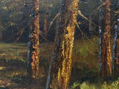 “Forest Lake” Untitled Oil Painting By Peter Tensley (American) 6