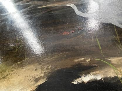 “Heron in Landscape” Oil Painting Gareth Jones Roberts (Australian 1935-2013) 8