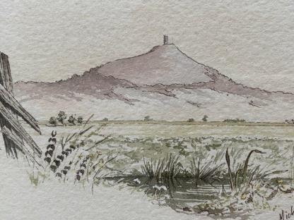 “The Lone Mountain” Watercolour By Michael Cooper 5