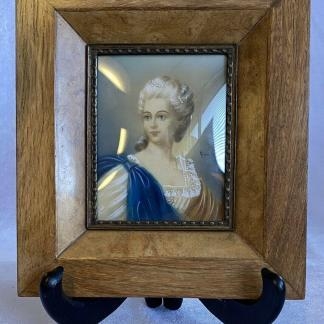 French Lady in a Walnut Frame Mixed Media 1