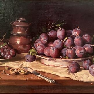 Blood plums and grapes 1