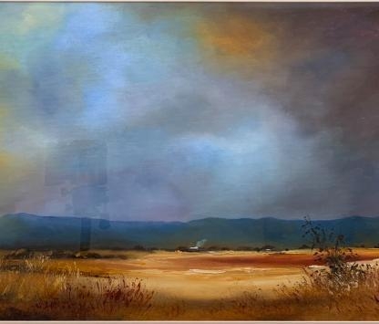 “Evening Colours, Macedon Ranges” Original Artwork Oil on Board Jennifer White (Australia) 6