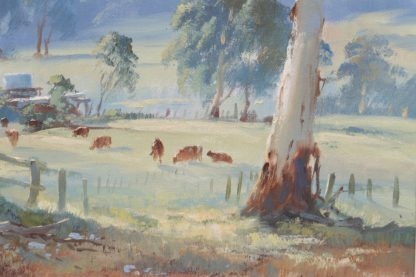 “Winter Morning” Don Valley Oil On Canvas Frank Mutsaers (Australian 1920-2005) 4