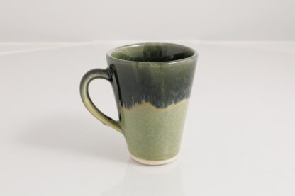 Hand Finished Slip Made Small Tapered Coffee Mugs Decorated In Our Aussie Forest Glaze 1