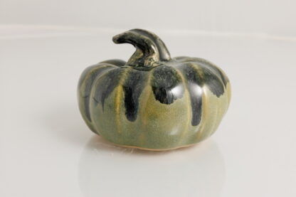 Hand Made Hand Built Halloween Style Pottery Pumpkin Decorated In Our Aussie Forest Glaze 3