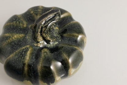 Hand Made Hand Built Halloween Style Pottery Pumpkin Decorated In Our Aussie Forest Glaze 5