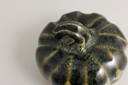 Hand Made Hand Built Halloween Style Pottery Pumpkin Decorated In Our Aussie Forest Glaze 6