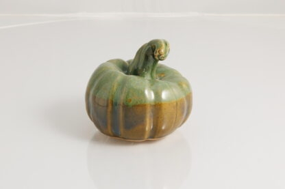 Hand Made Hand Built Mini Pumpkin Decorated In Our Rutile Blue & Green Cover Glaze 5