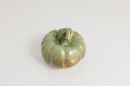 Hand Made Hand Built Mini Pumpkin Decorated In Our Rutile Blue & Green Cover Glaze 6