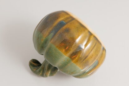 Hand Made Hand Built Mini Pumpkin Decorated In Our Rutile Blue & Green Cover Glaze 7