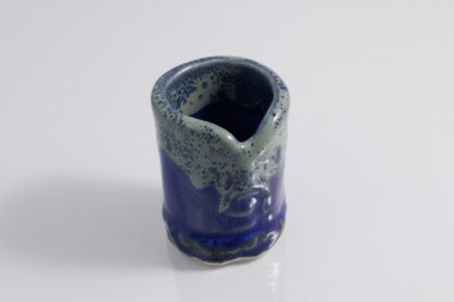 Hand Made Hand Built Small Bud Vase Decorated In Our Our Midnight Forest Glaze 1
