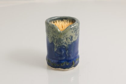 Hand Made Hand Built Small Bud Vase Decorated In Our Our Midnight Forest Glaze 7