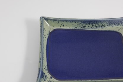 Hand Made Hand Built Square Pottery Plate Decorated With Our Blue-Green Aussie Kelp Glaze 4