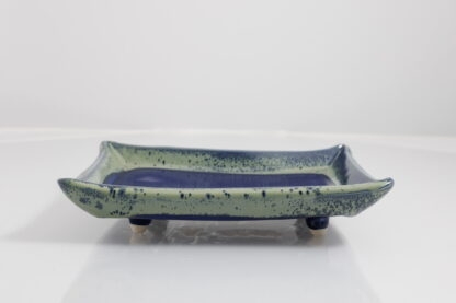 Hand Made Hand Built Square Pottery Plate Decorated With Our Blue-Green Aussie Kelp Glaze 6