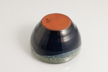 Hand Made Hand Throw Lipped Pottery Bowl Decorated In Our Black Hole Glaze 7