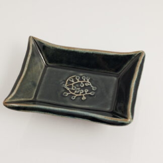 Hand Made Pin Dish Decorated With Decorated With Our Stonewash Blue Glaze 1