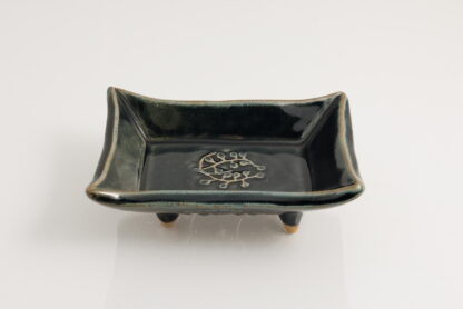 Hand Made Pin Dish Decorated With Decorated With Our Stonewash Blue Glaze 2