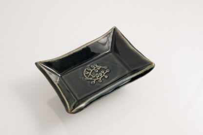 Hand Made Pin Dish Decorated With Decorated With Our Stonewash Blue Glaze 3