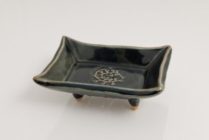 Hand Made Pin Dish Decorated With Decorated With Our Stonewash Blue Glaze 5