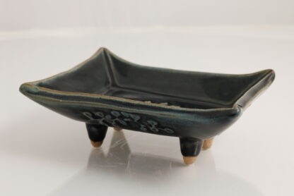 Hand Made Pin Dish Decorated With Decorated With Our Stonewash Blue Glaze 7