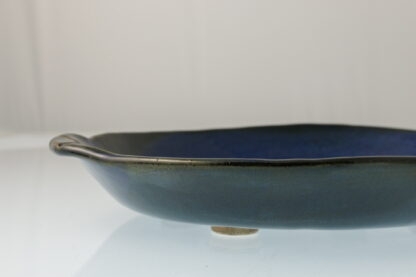 Hand Made Slab Built Large Platter Decorated In Our Sapphire Glaze 3