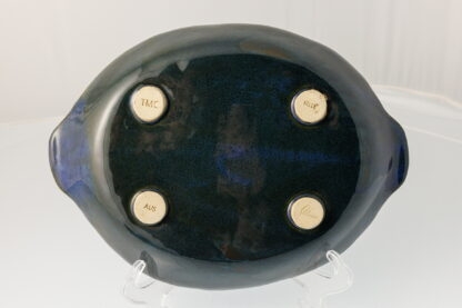 Hand Made Slab Built Large Platter Decorated In Our Sapphire Glaze 5