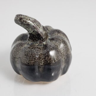 Hand Made Small Halloween Style Pumpkin Decorated With Our Black Hole Glaze 1