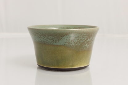 Hand Made Wheel Throw Small Flared Bowl Made With Black Clay Decorated In Our Aussie Bush Glaze 2