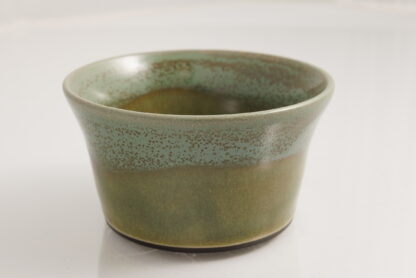 Hand Made Wheel Throw Small Flared Bowl Made With Black Clay Decorated In Our Aussie Bush Glaze 3